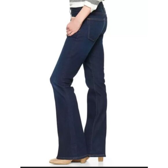 GAP Perfect Boot Denim Jeans Dark Wash Mid Rise Denim 27/4R - Picture 4 of 14